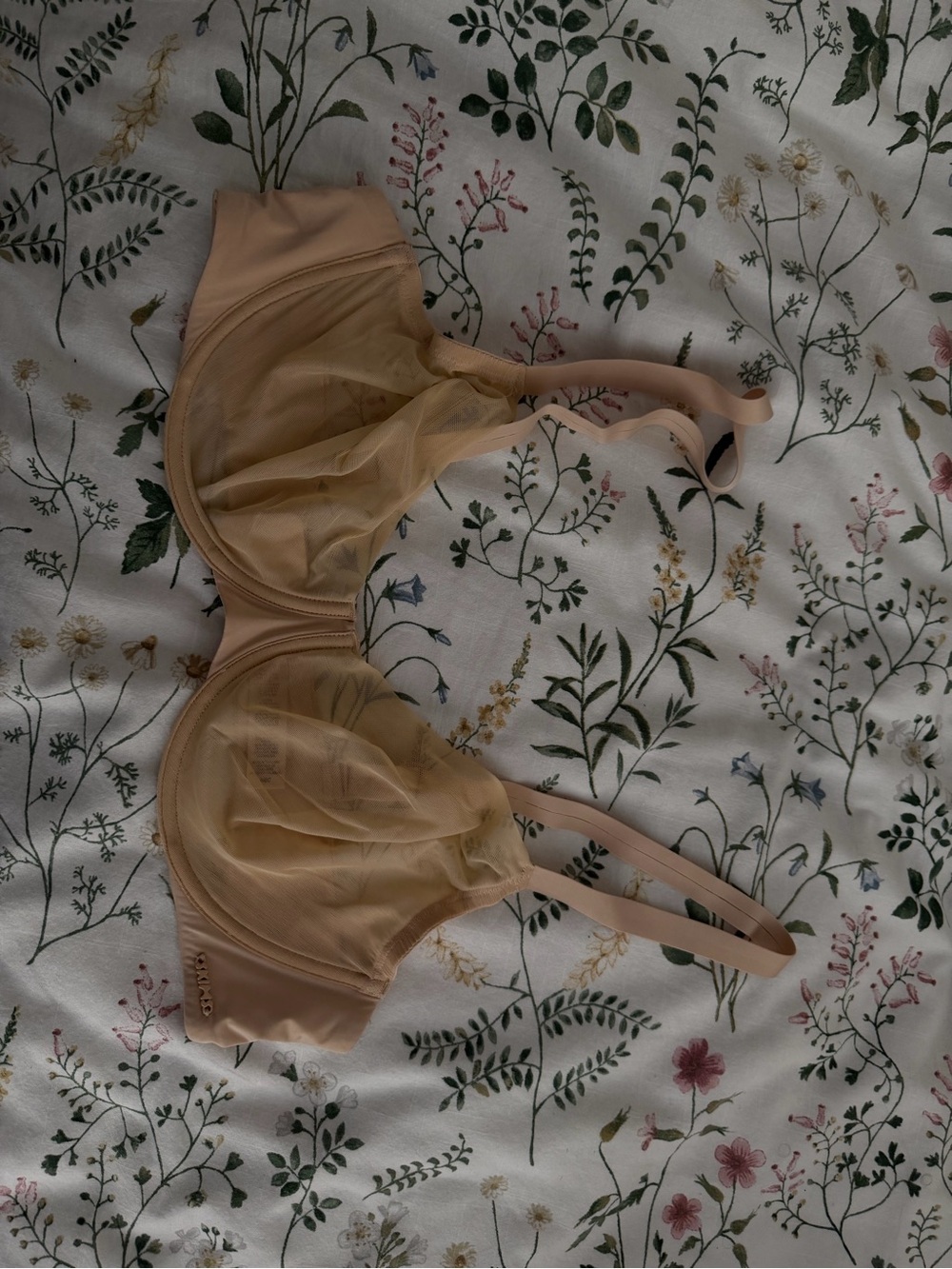 SKIMS Unlined Demi Bra in Sand - Picture 2 of 4